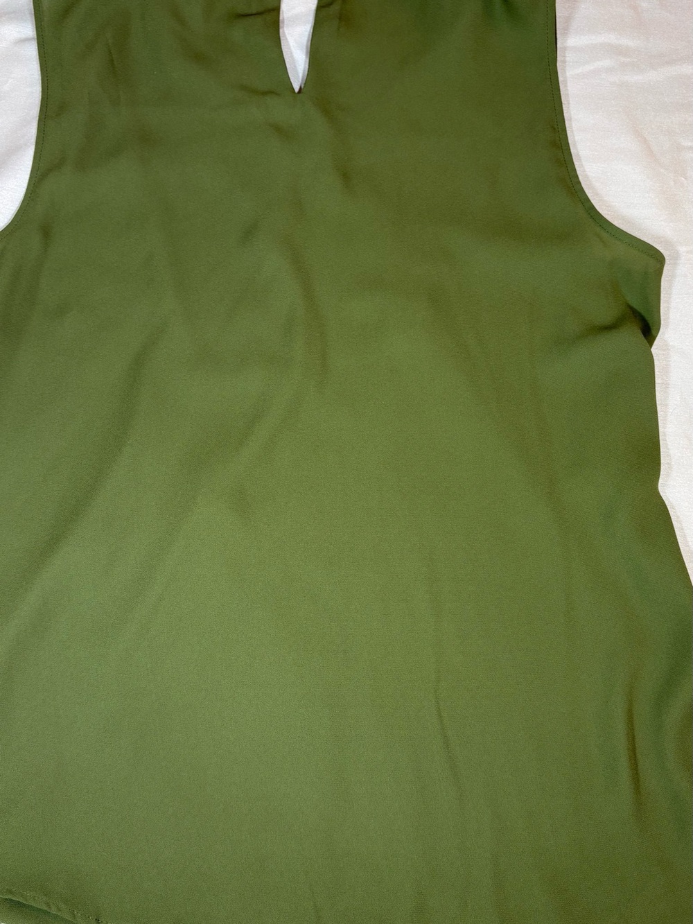 DKNYC Olive Green V-Neck Tie-Shoulder Camisole - Picture 5 of 5